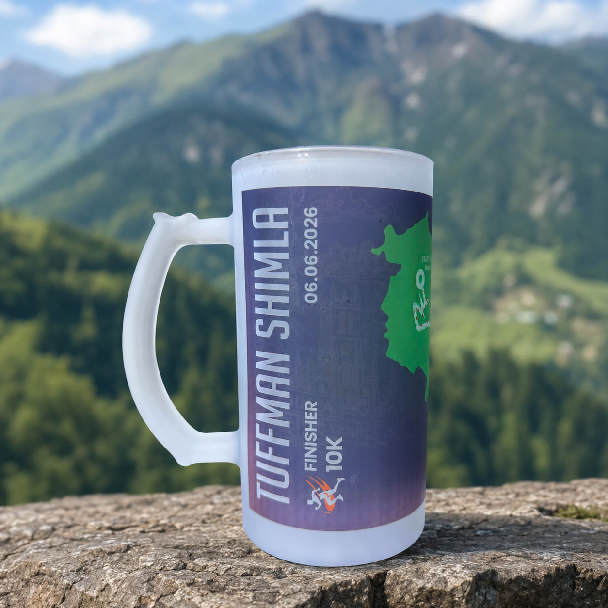 Tuffman Shimla Ultra Route Map Beer Mug 2026