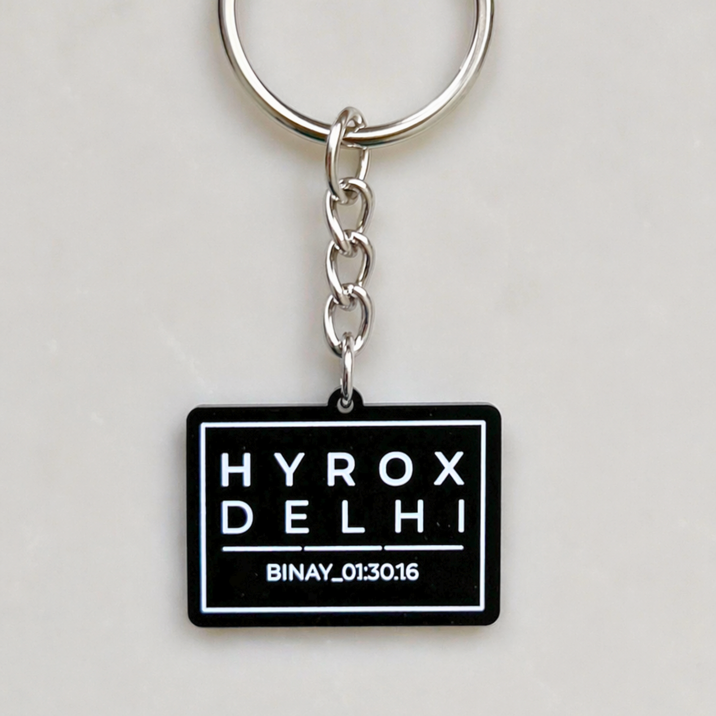 Hyrox Personalized Finisher Keychain