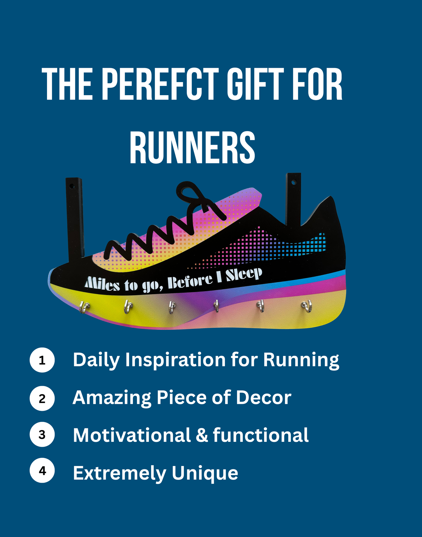 Miles To Go – Running Shoe Key Holder