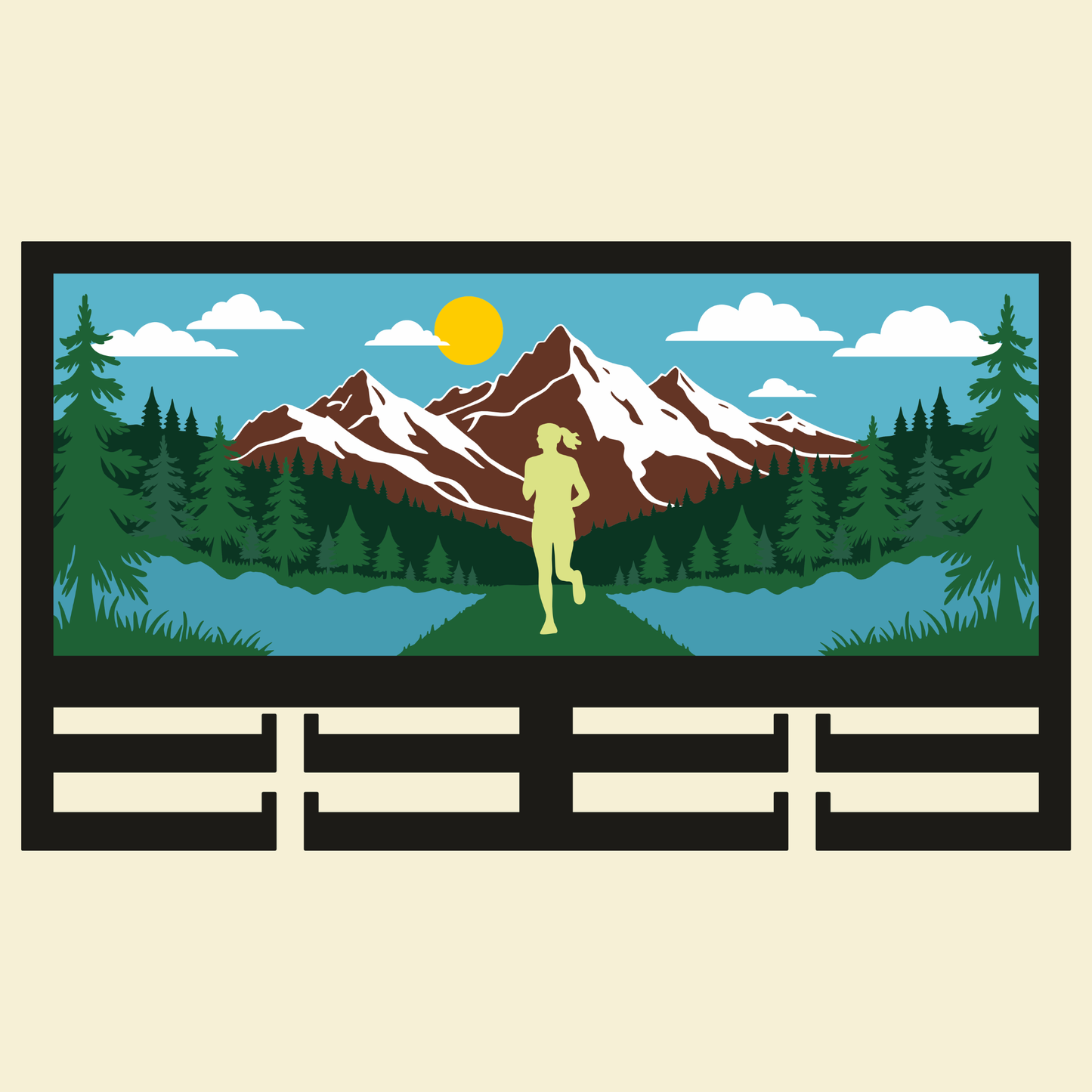 Miles Ahead - Running Medal Hanger for Runners