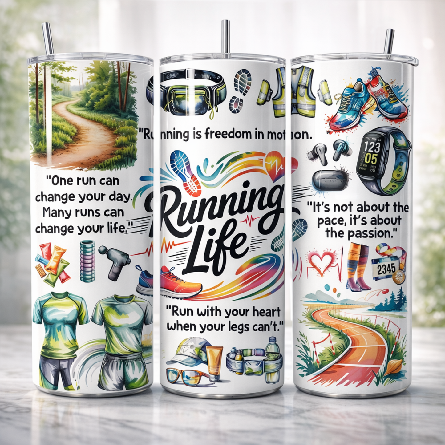 Running Life - Stainless Steel Tumbler