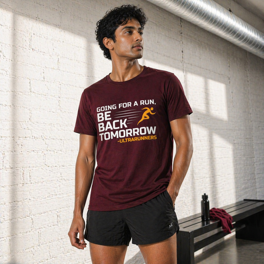 "Going for a run. Be back tomorrow" T-shirt.