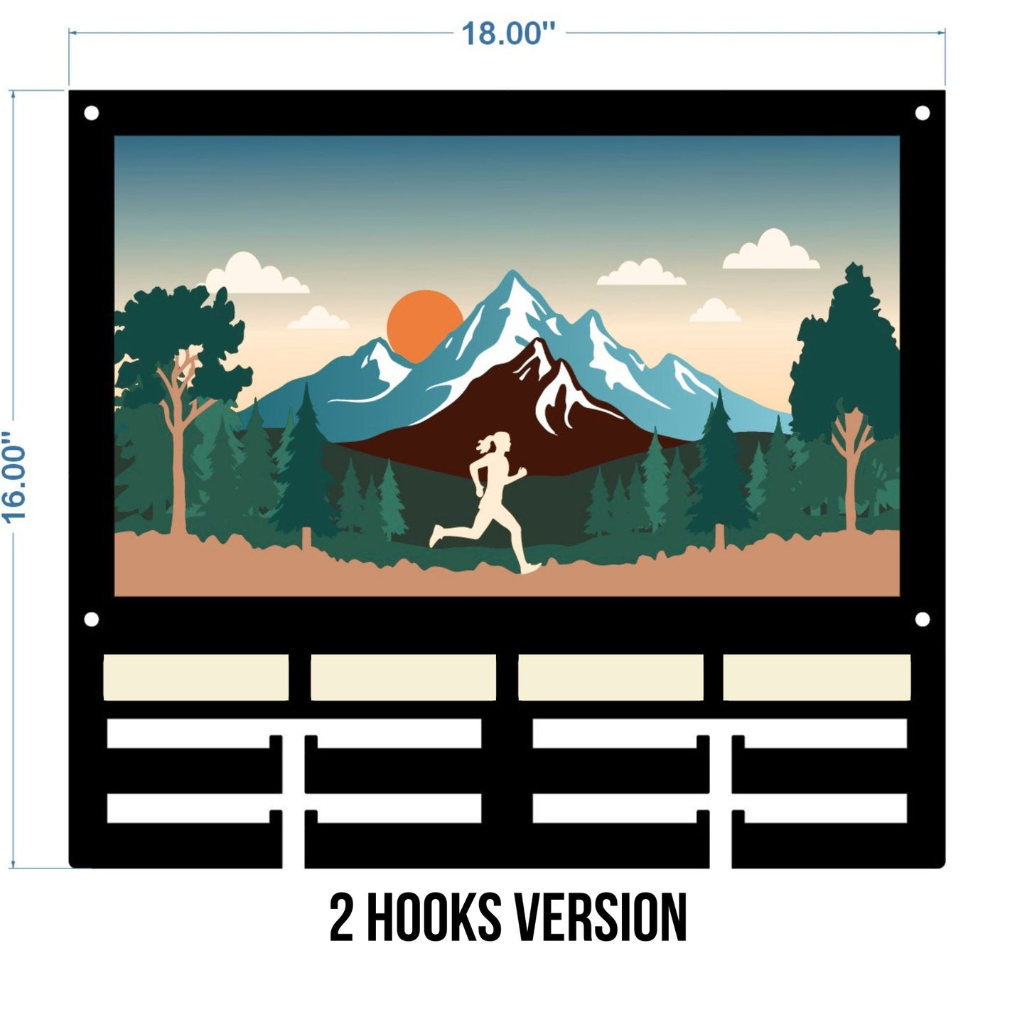 Goal Getter – Personalized Running Medal Hanger with PB Stats for Runners