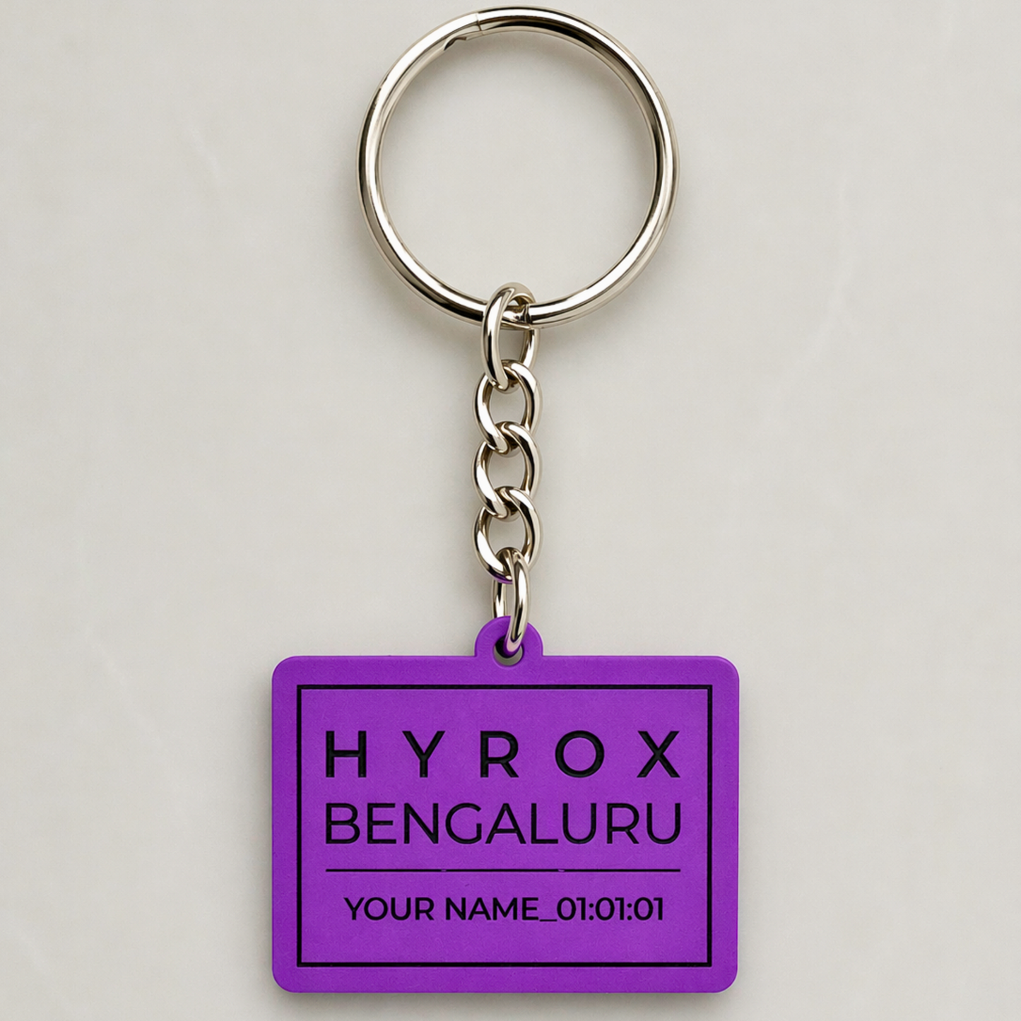 Hyrox Personalized Finisher Keychain