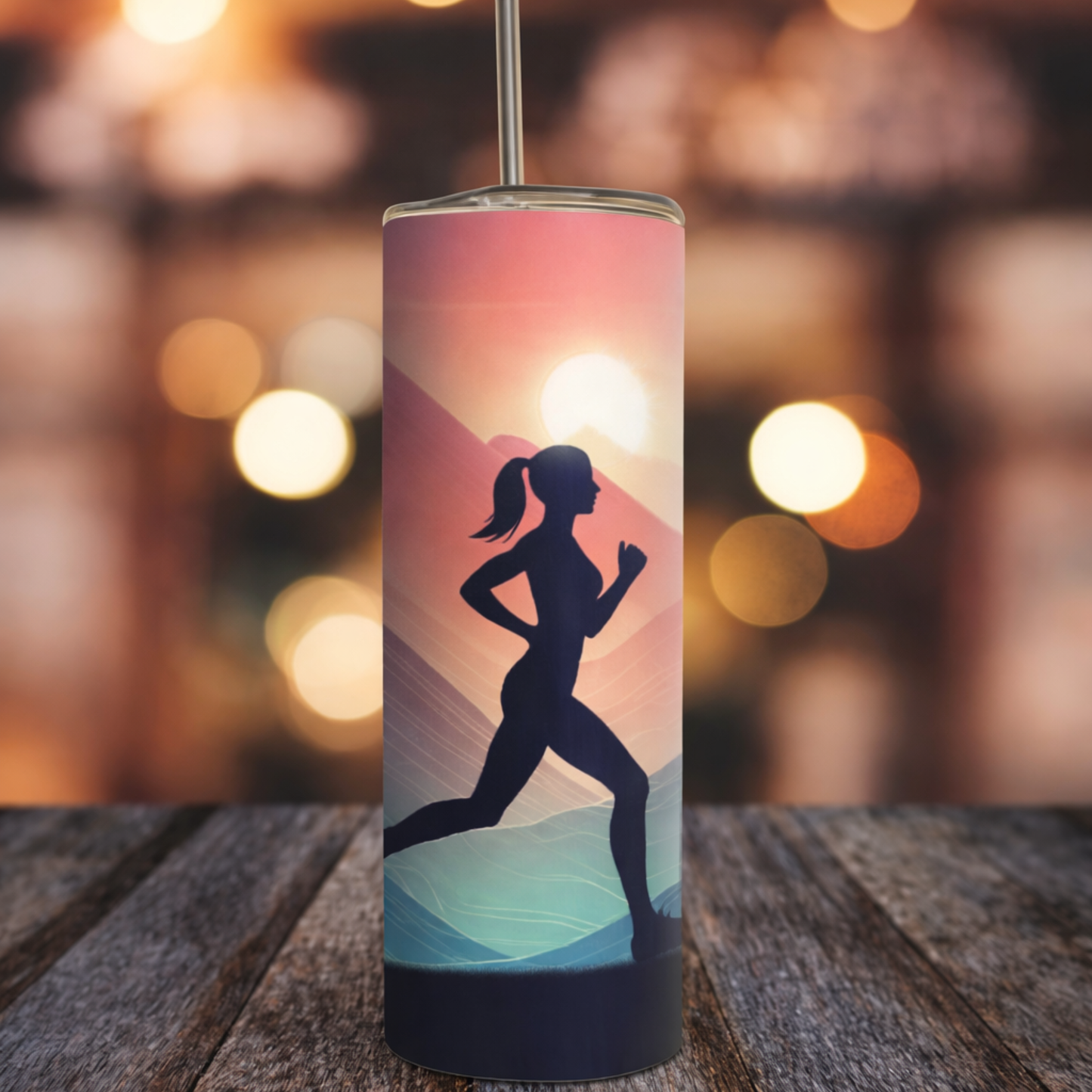 Rise & Run – Runner Motivation Tumbler