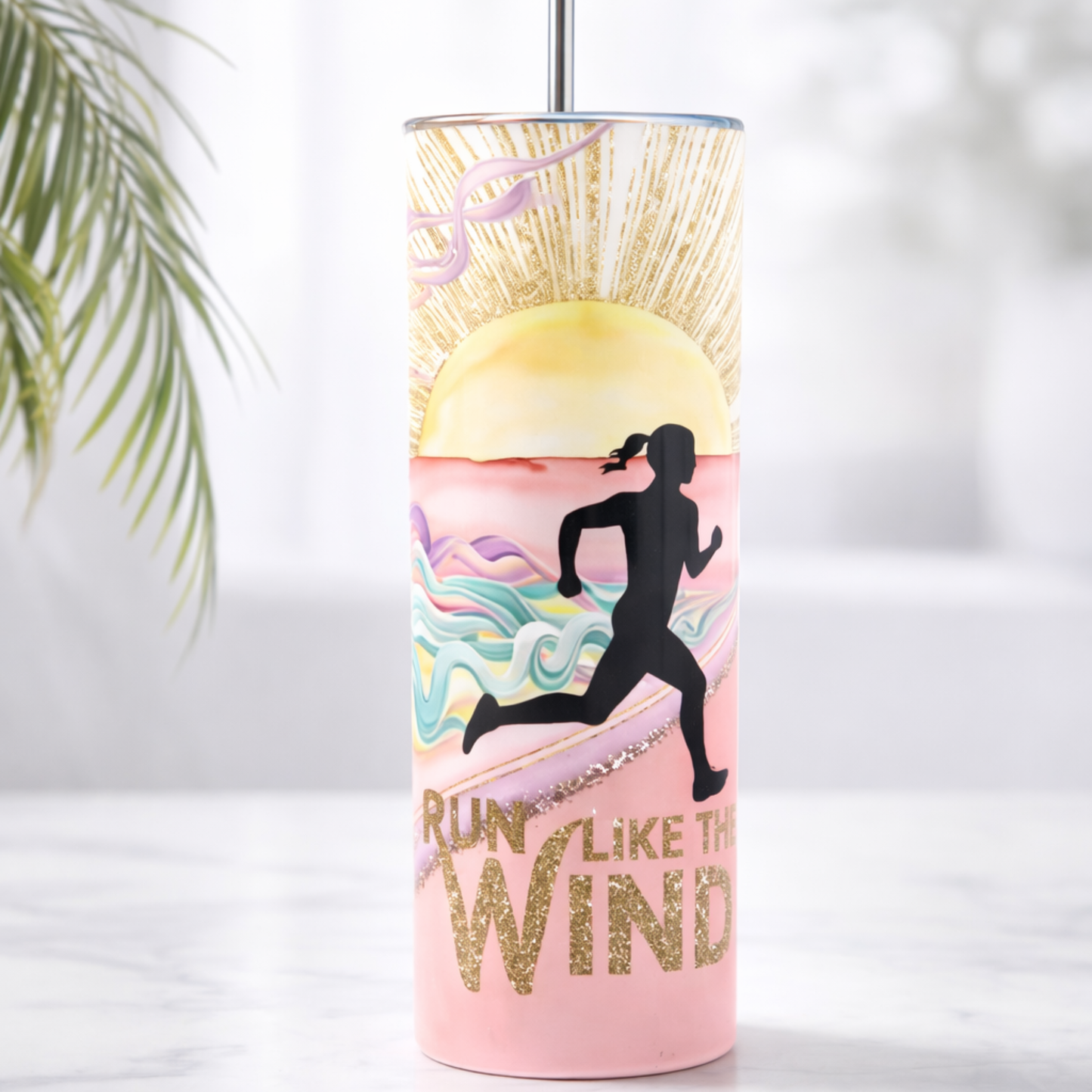 Run Like the Wind – Stainless Steel Tumbler for Women