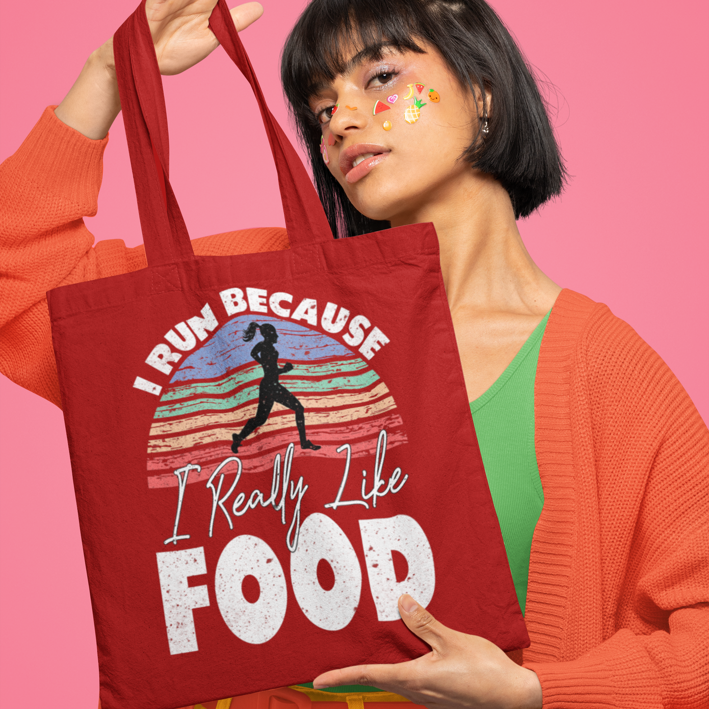 I Run Because I Really Like Food - Tote Bag
