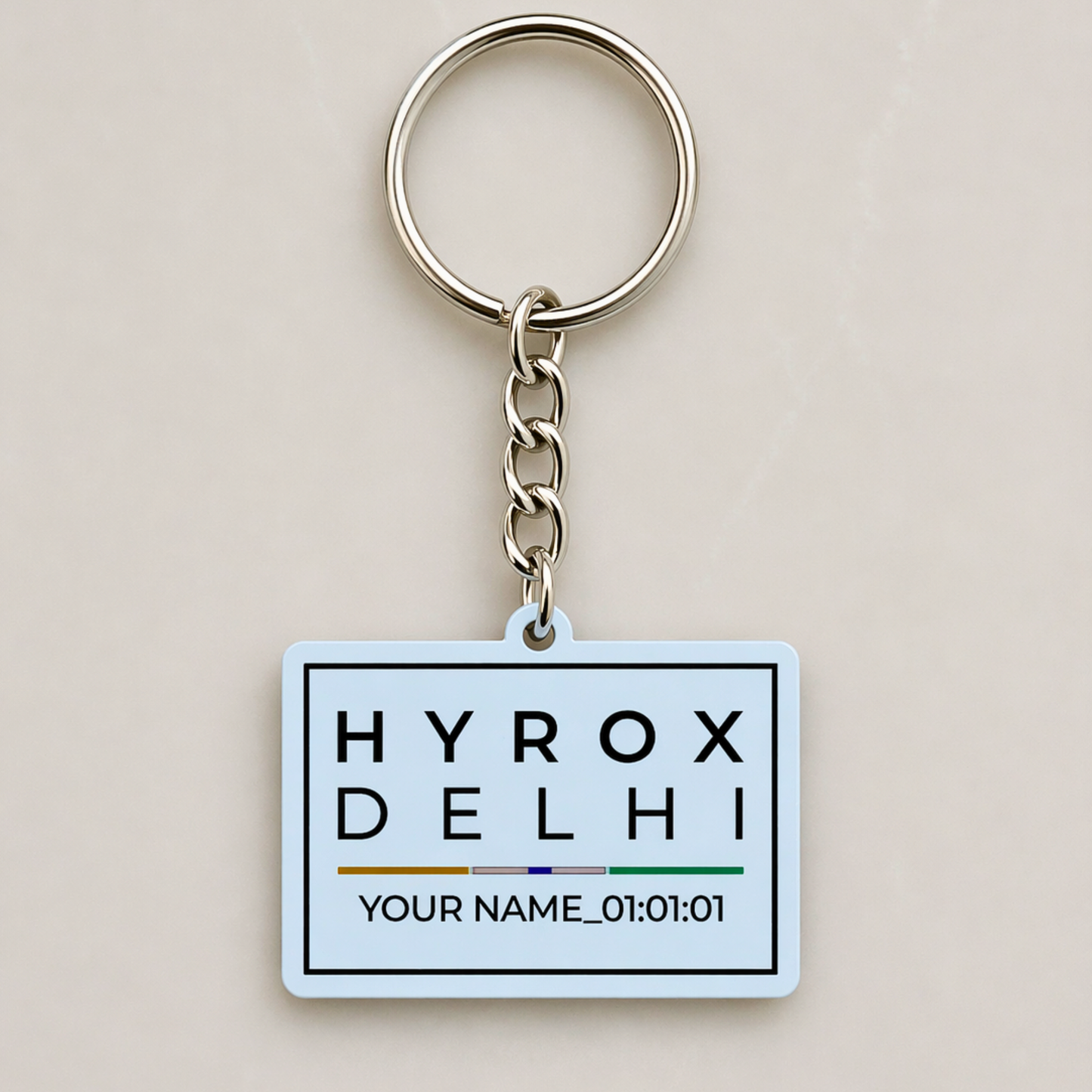 Hyrox Personalized Finisher Keychain