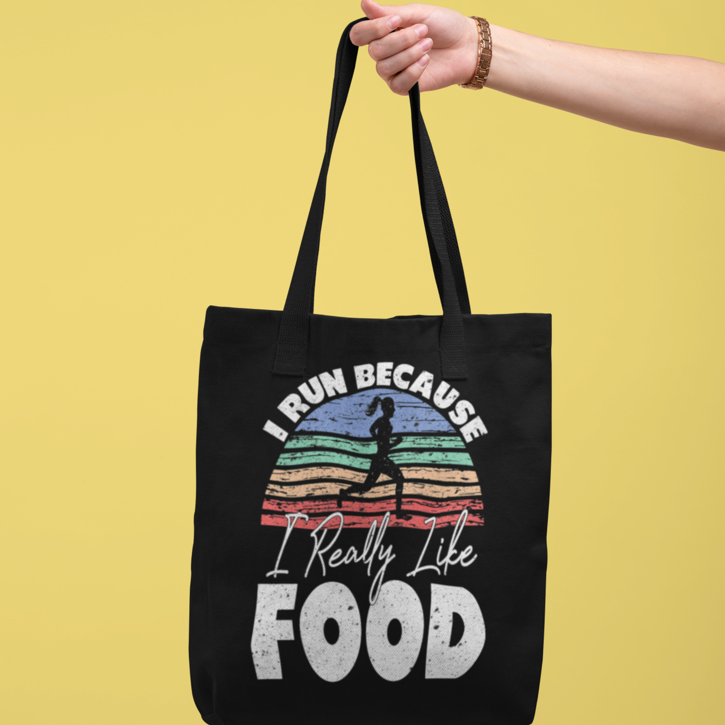 I Run Because I Really Like Food - Tote Bag