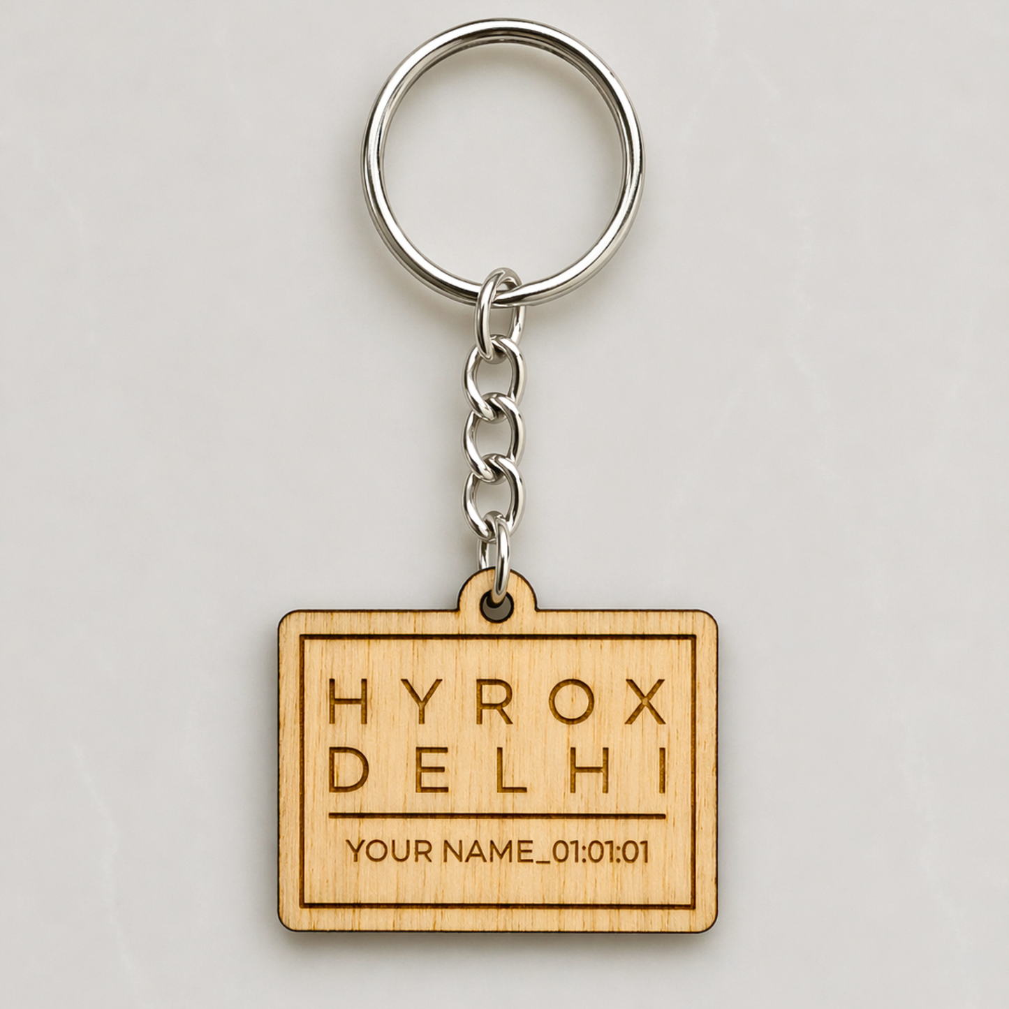 Hyrox Personalized Finisher Keychain
