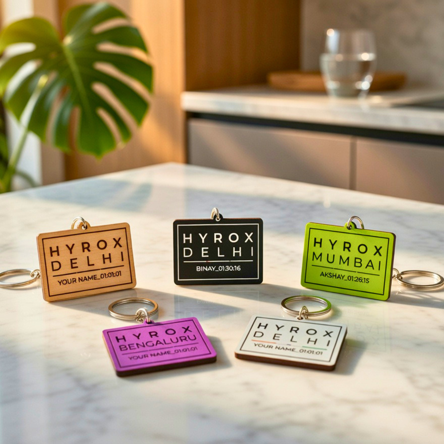 Hyrox Personalized Finisher Keychain