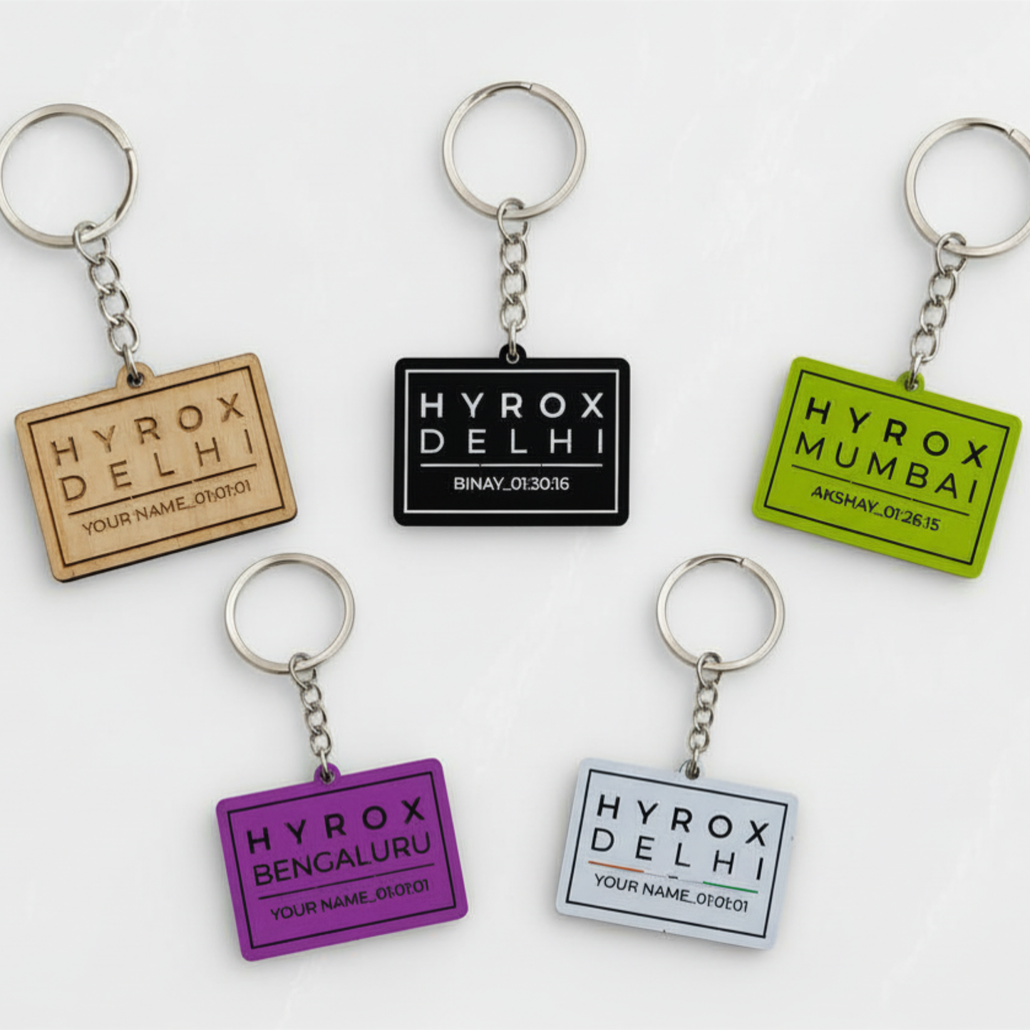 Hyrox Personalized Finisher Keychain