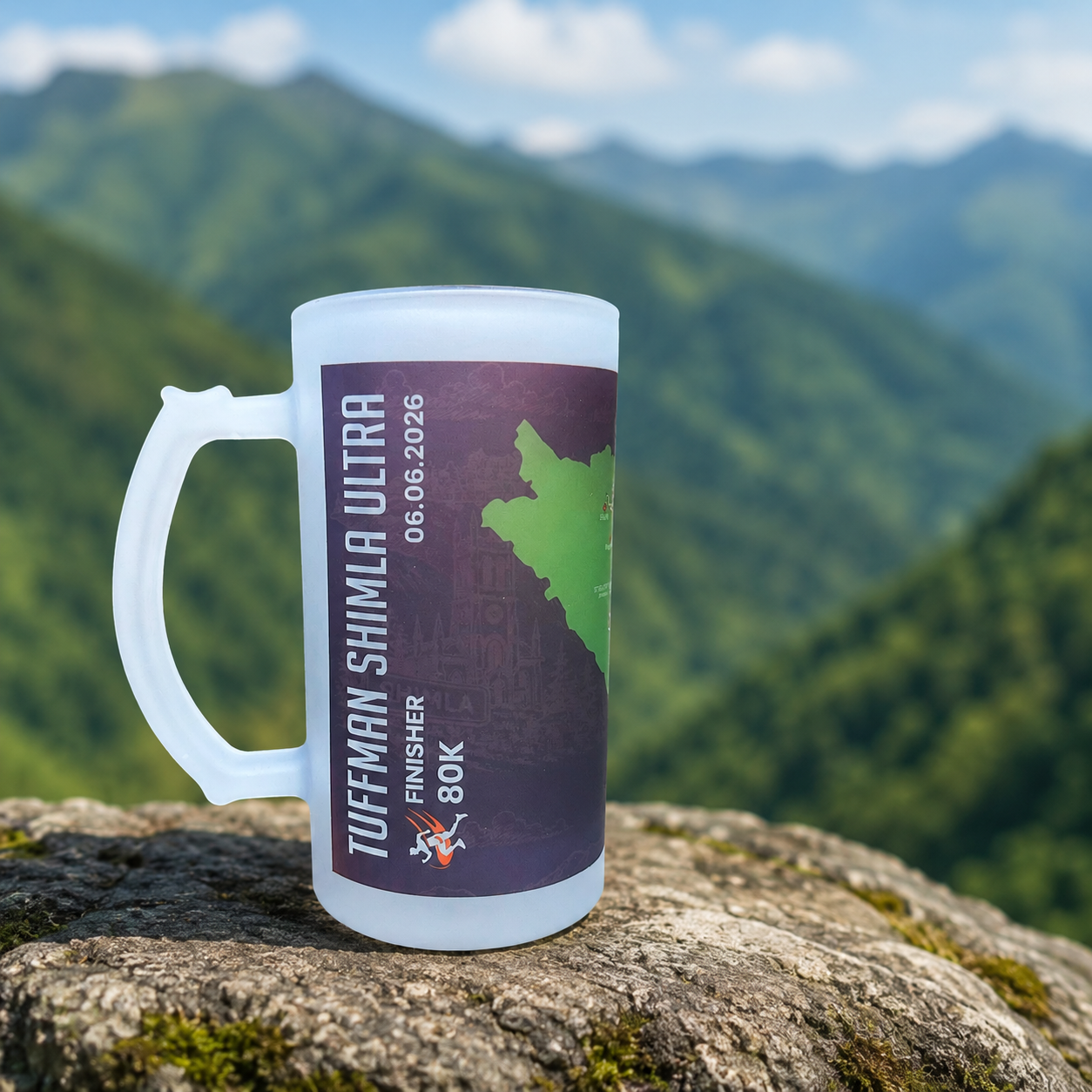 Tuffman Shimla Ultra Route Map Beer Mug 2026
