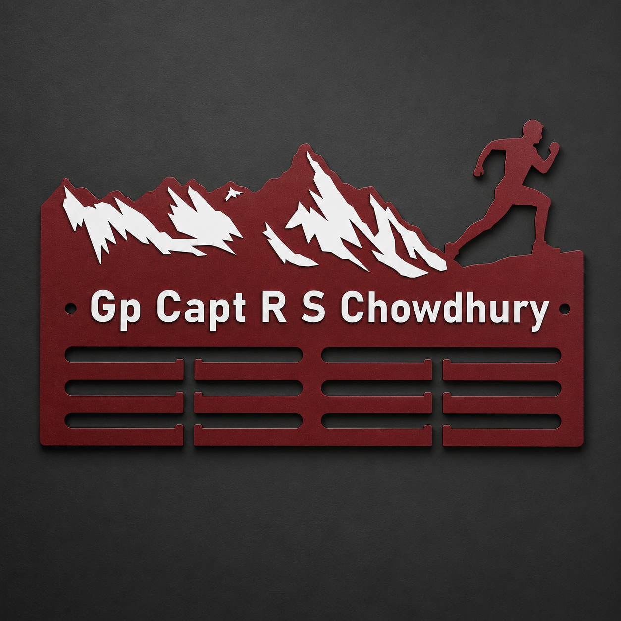 Summit Stride - Personalized Running Medal Hanger