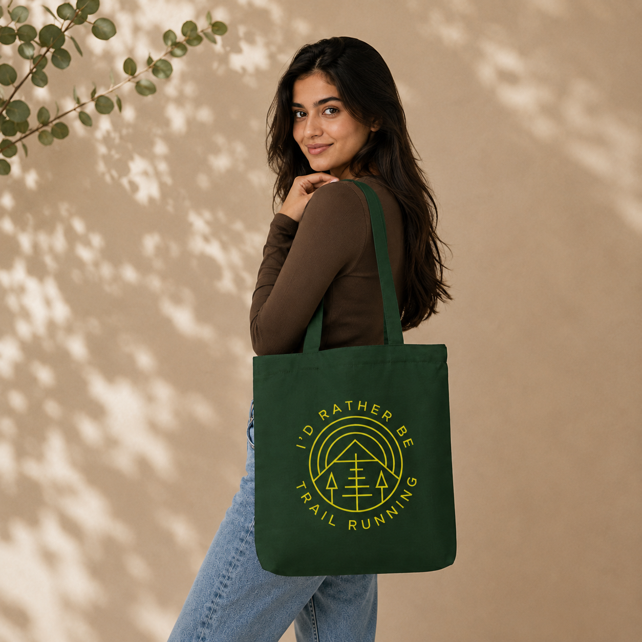 "I'd Rather Be Trail Running" Tote Bag