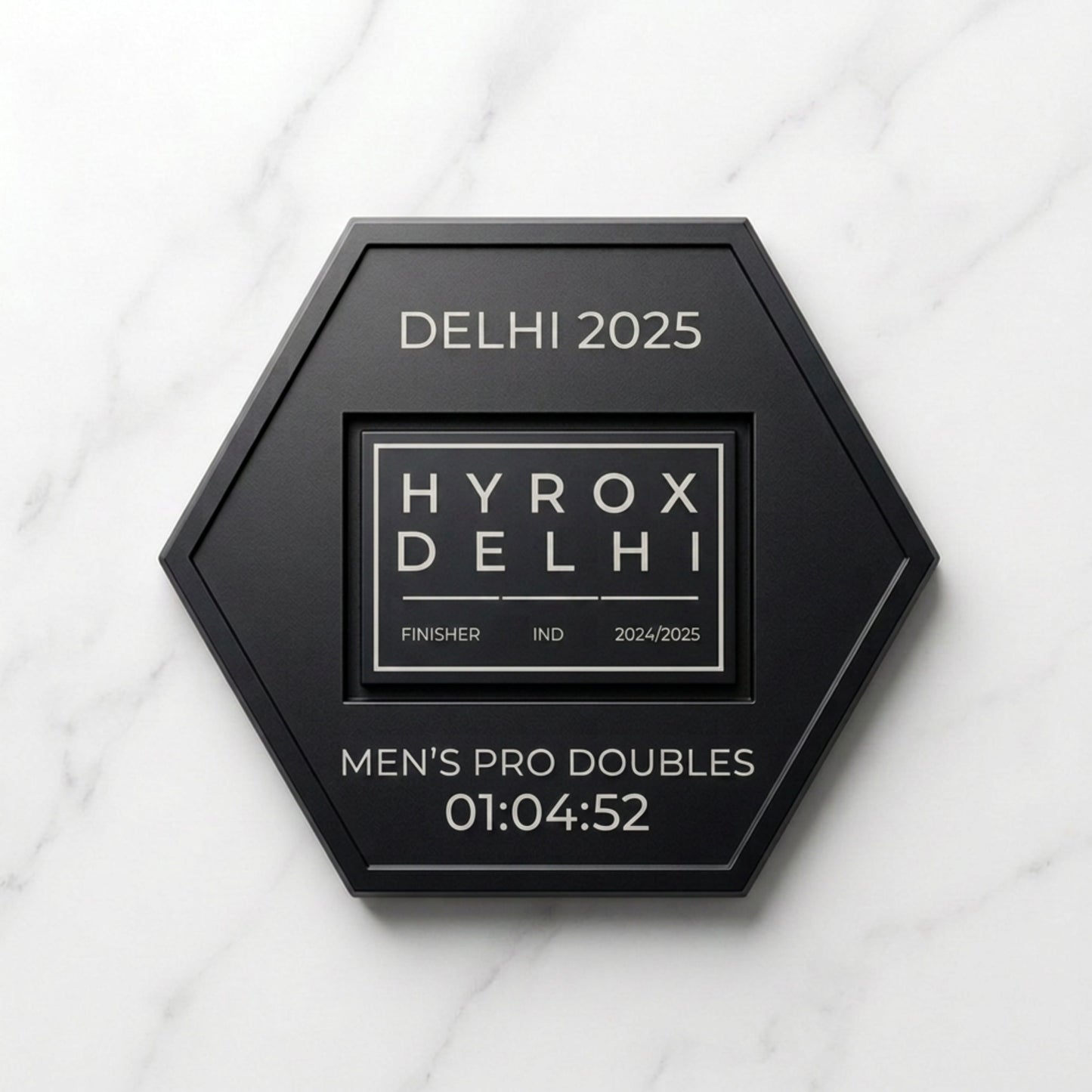 HYROX Trophy Plate – Personalized Hyrox Badge Display Frame