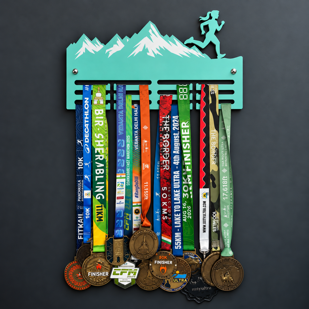 Summit Stride - Personalized Running Medal Hanger