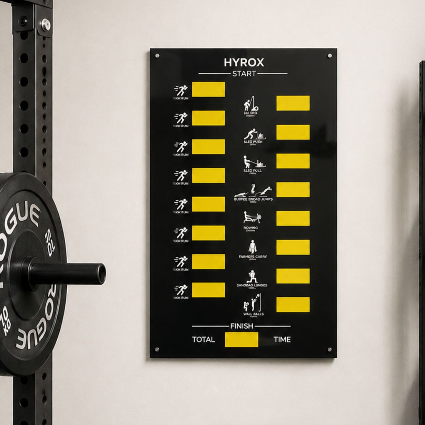 HYROX Progress Tracking Board
