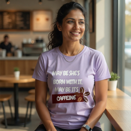 “Maybe It’s Caffeine” T-Shirt for Women